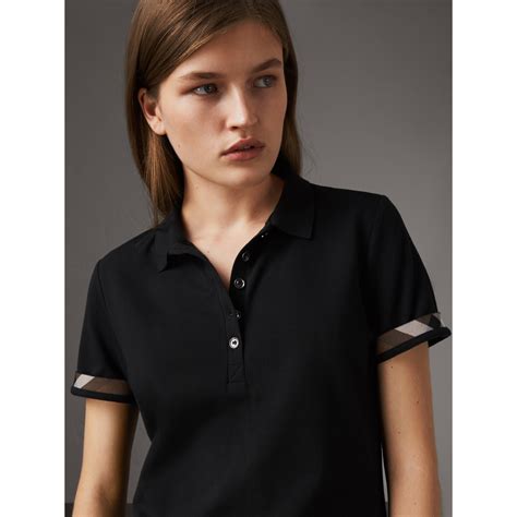 burberry polo shirt women|Burberry plaid women's shirt.